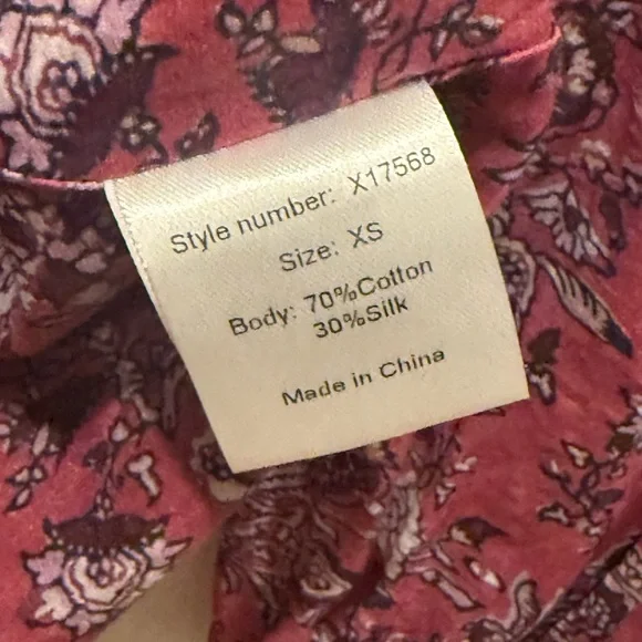 Xirena Lanie block print top in wild rose size XS - Picture 4 of 9